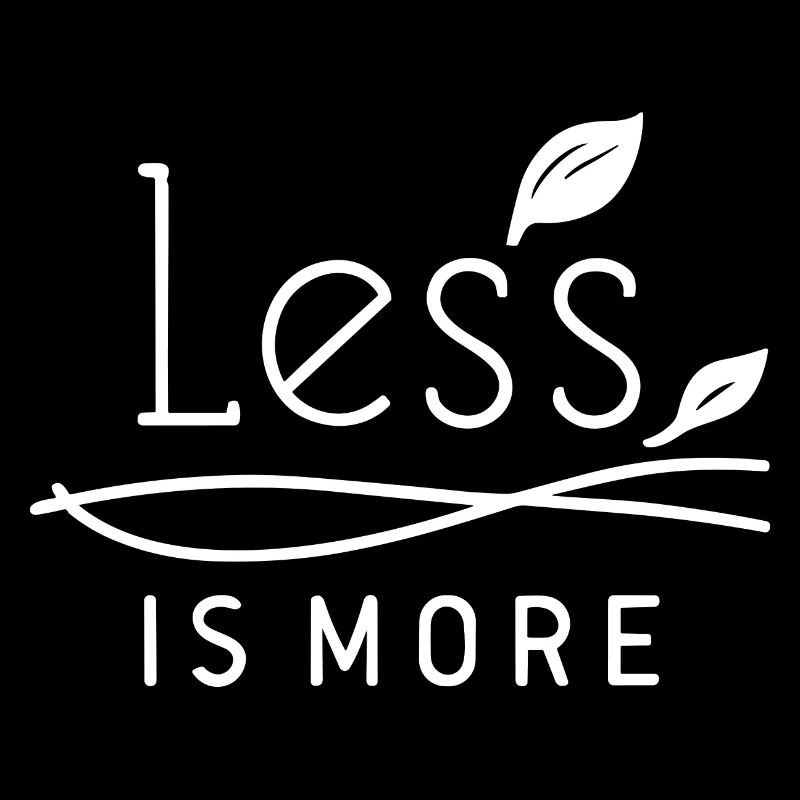 Moins, c’est plus minimaliste