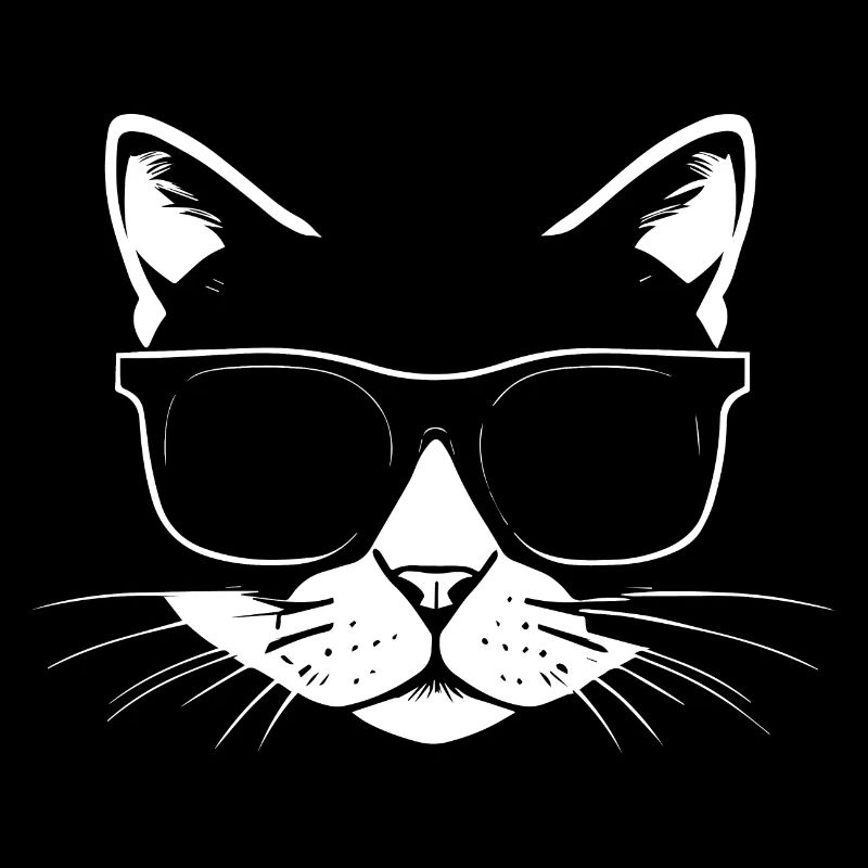 Lustige Katze mit Sonnenbrille Kätzchen Sonnenbrille Katzen