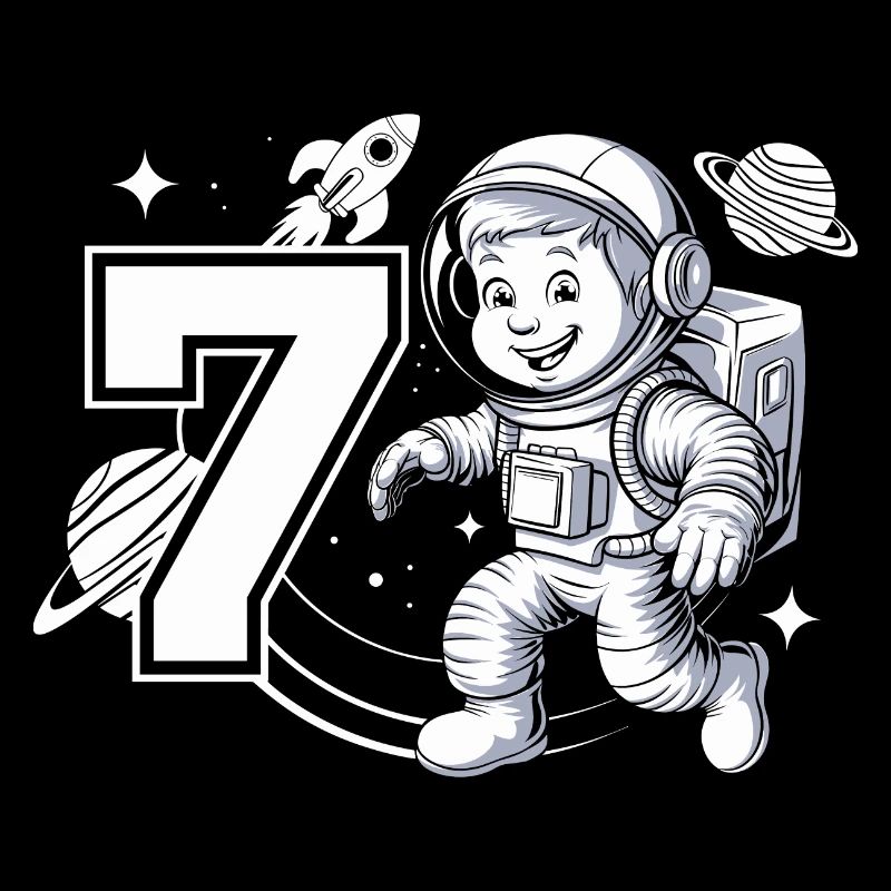 7e anniversaire Astronaute Aventure spatiale pour les garçons