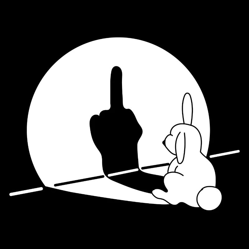 Kaninchen Mittelfinger