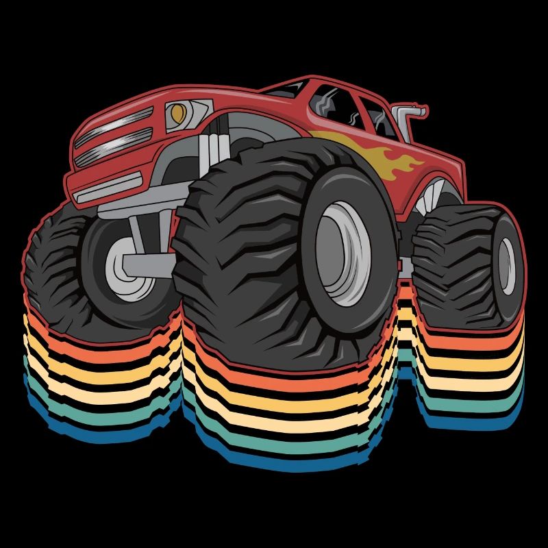 Retro Monstertrucks Cooler Monstertruck