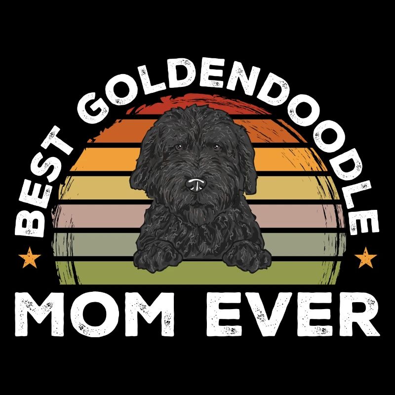 Chien Doodle Black Goldendoodle