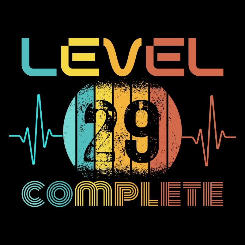 29 Jahre - 29. Geburtstag Level 29 Complete Design