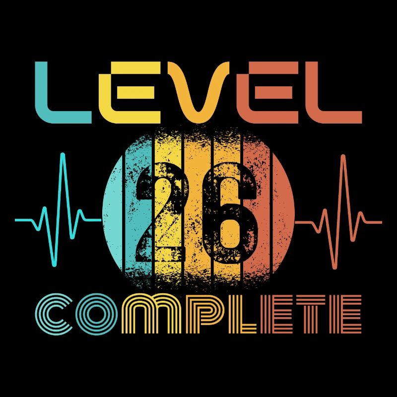 26 years - 26th birthday Level 26 Complete Design