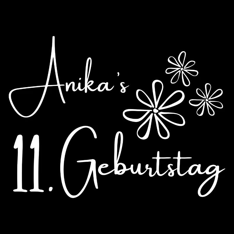 Anika's 11 Geburtstag Geburtstagsgeschenk Mädchen