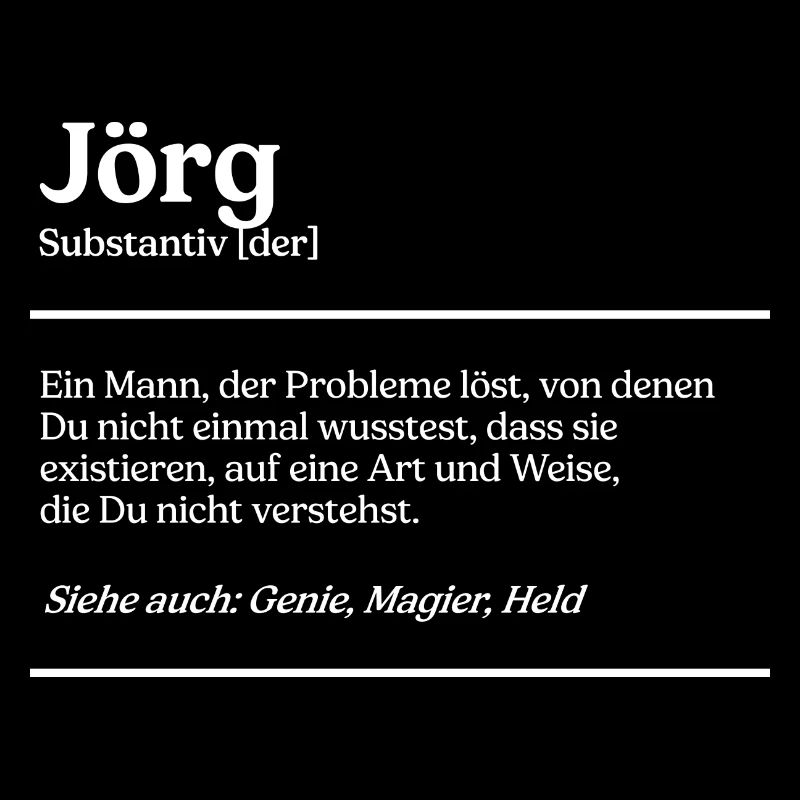 Jörg Name Definition Design für stolze Jörgs
