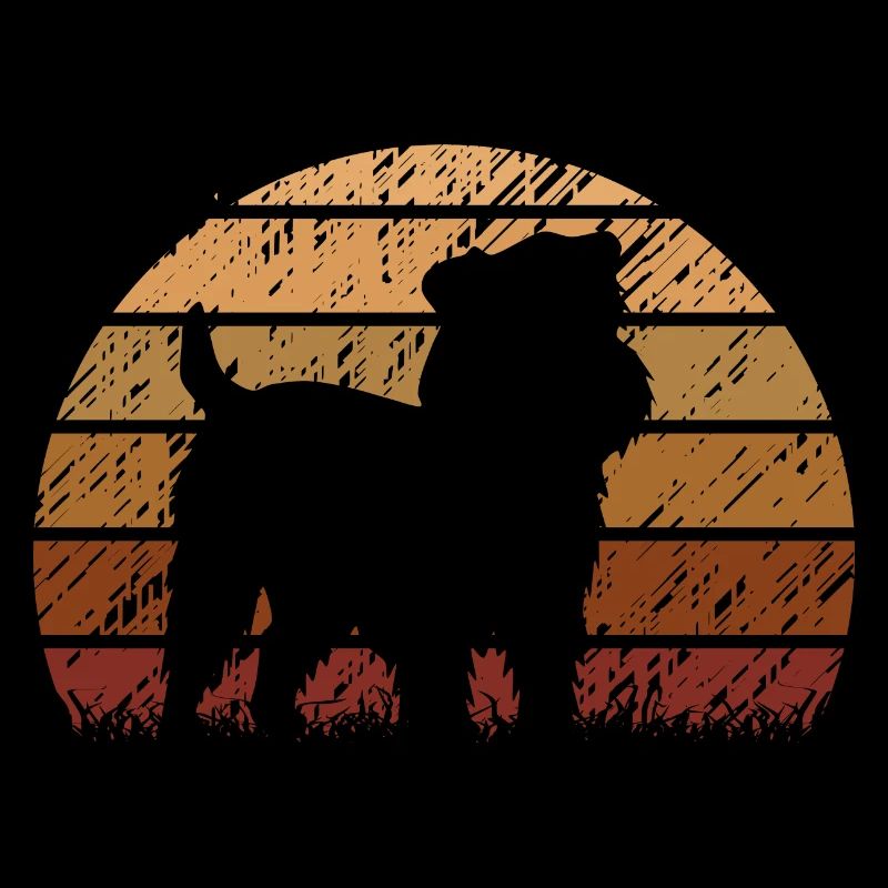 Brussels Griffon Dog Vintage Retro