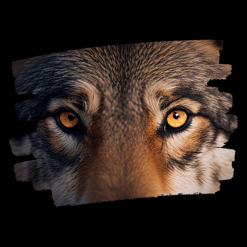 Wolfsgesicht / Wolfskopf / Wolfslook