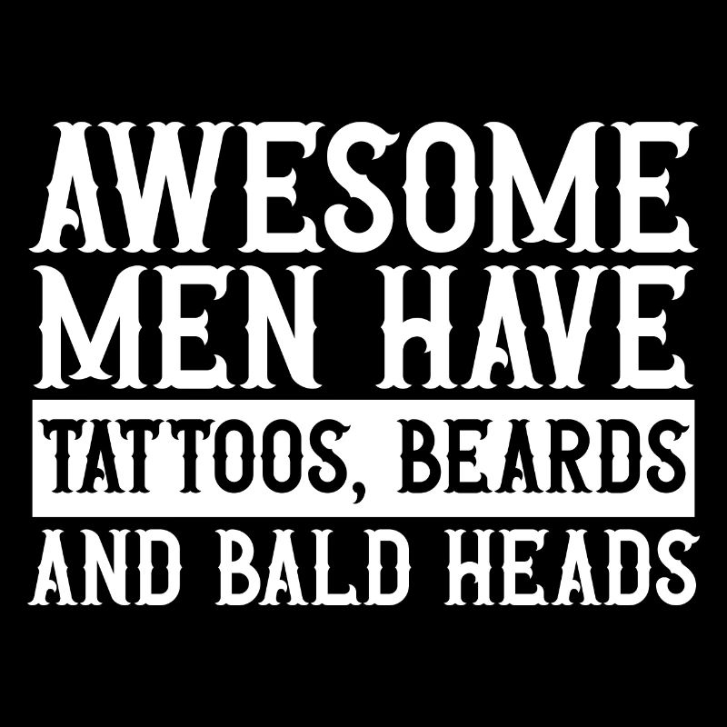 Glatze Kahlköpfigkeit Bart Glatzkopf