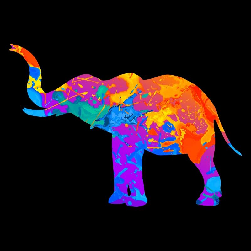 Elefant Elefanten Silhouette Geschenk