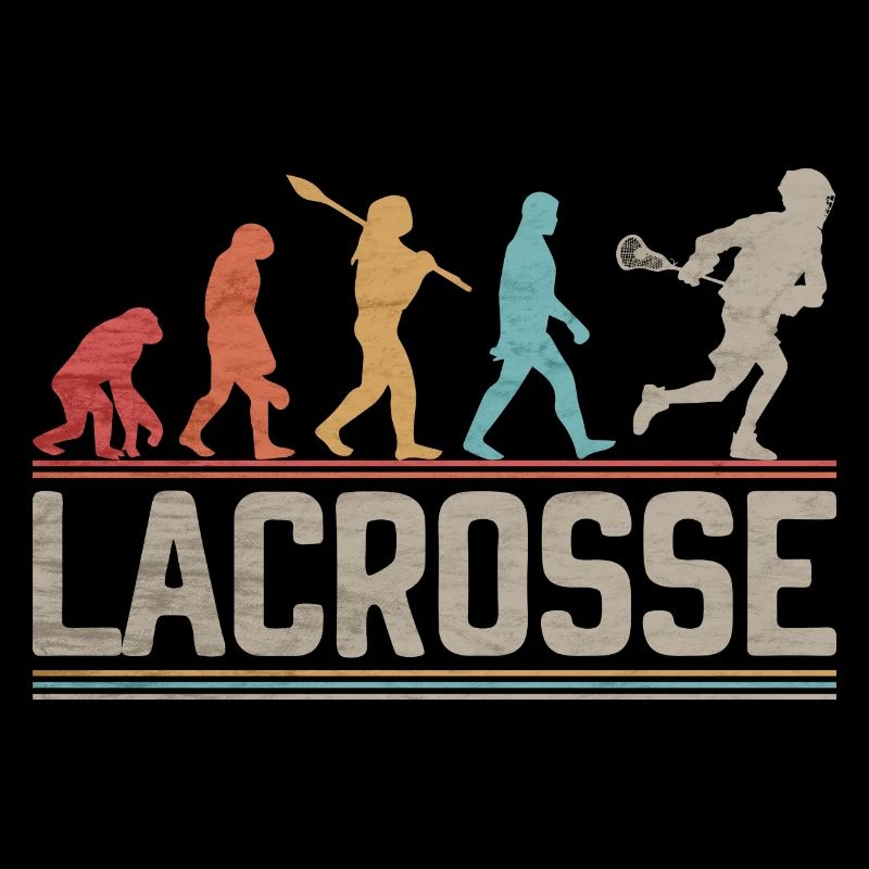 Lacrosse Evolution Vintage relax Bro LAX Funny