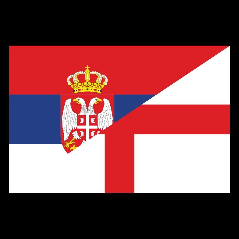 Drapeau de la Serbie Angleterre