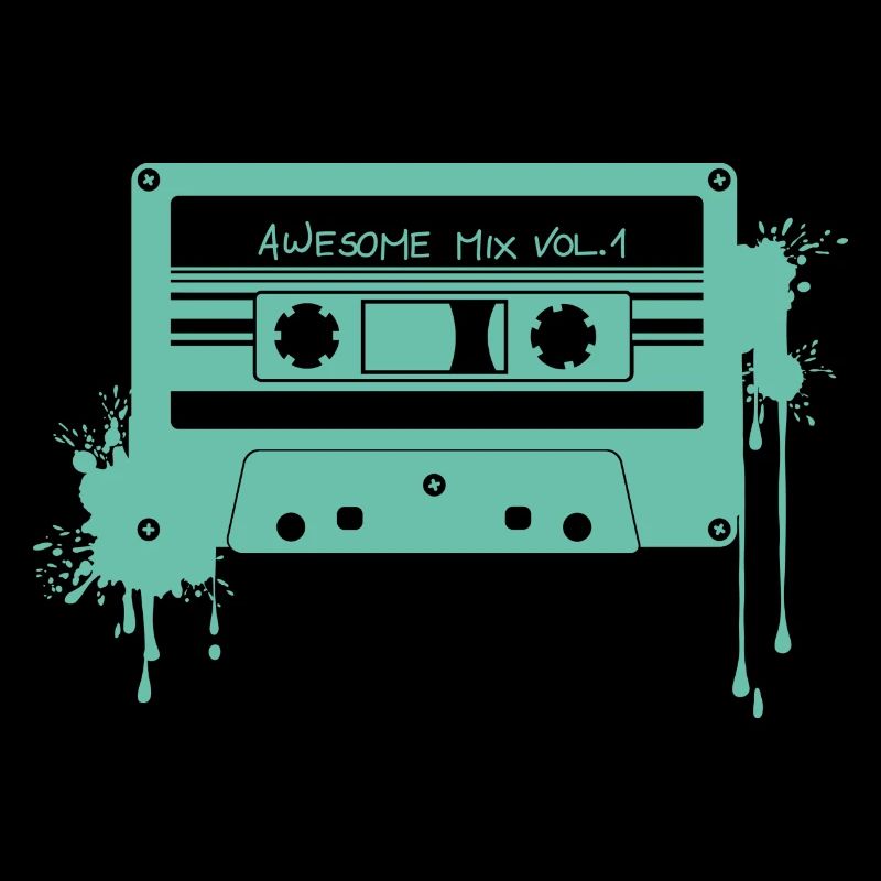 RETRO CASSETTE en turquoise