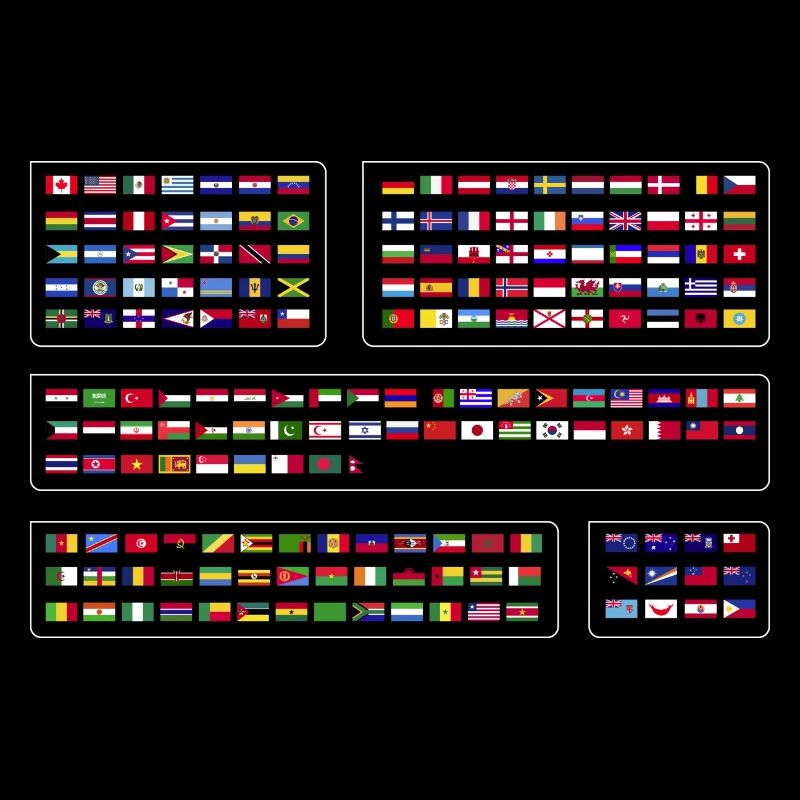 Drapeaux internationaux du monde - Drapeaux des pays