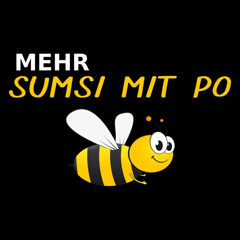 Lustiges BIenen Optimismus Sumsi mit Po Geschenk