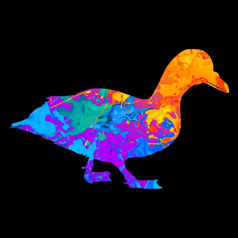 Duck Duck Mallard Enterich Silhouette Gift