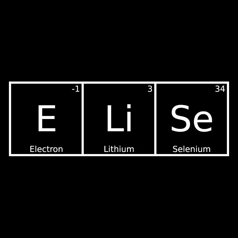 Elise Nom Prénom Chimie Tableau périodique Eléments