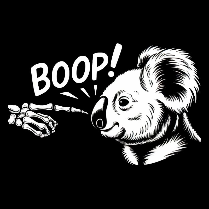 Koala Boop squelette main Koala Animal Lover Koalas