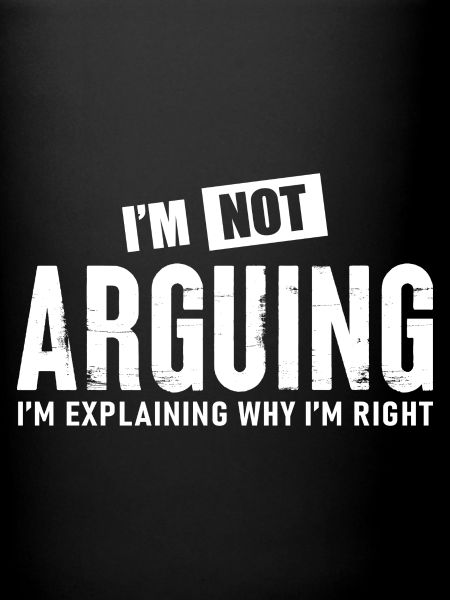 Je ne discute pas