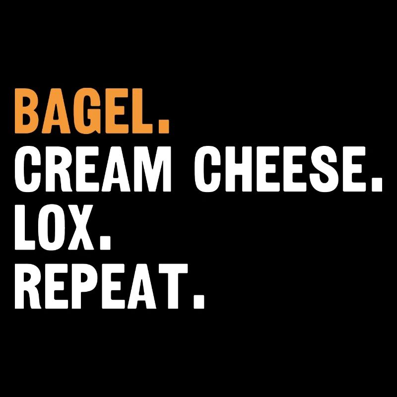 Bagel Spruch Geschenk