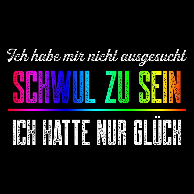 Glück Schwul zu sein / CSD Gay pride Design