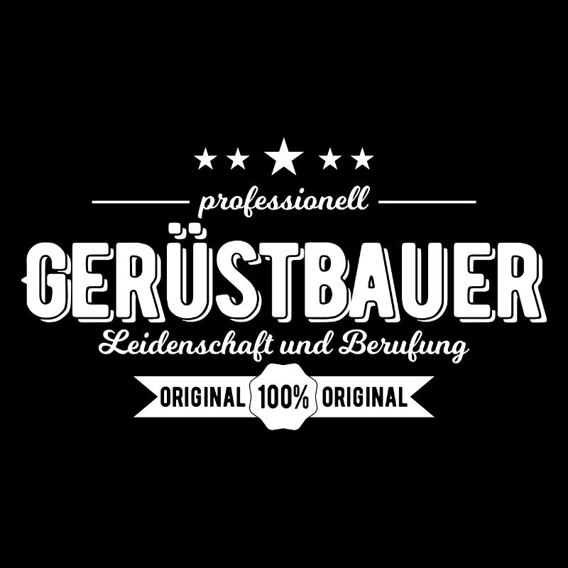 Gerüstbauer Rüster Gerüstbau Beruf Geschenk