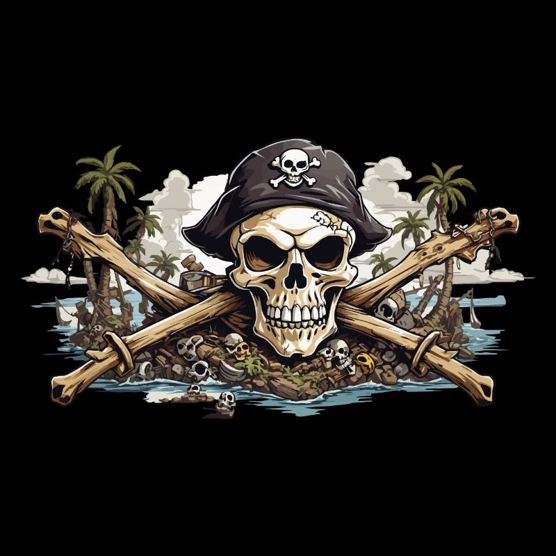 Jolly Roger Pirate drapeau Halloween esthétique