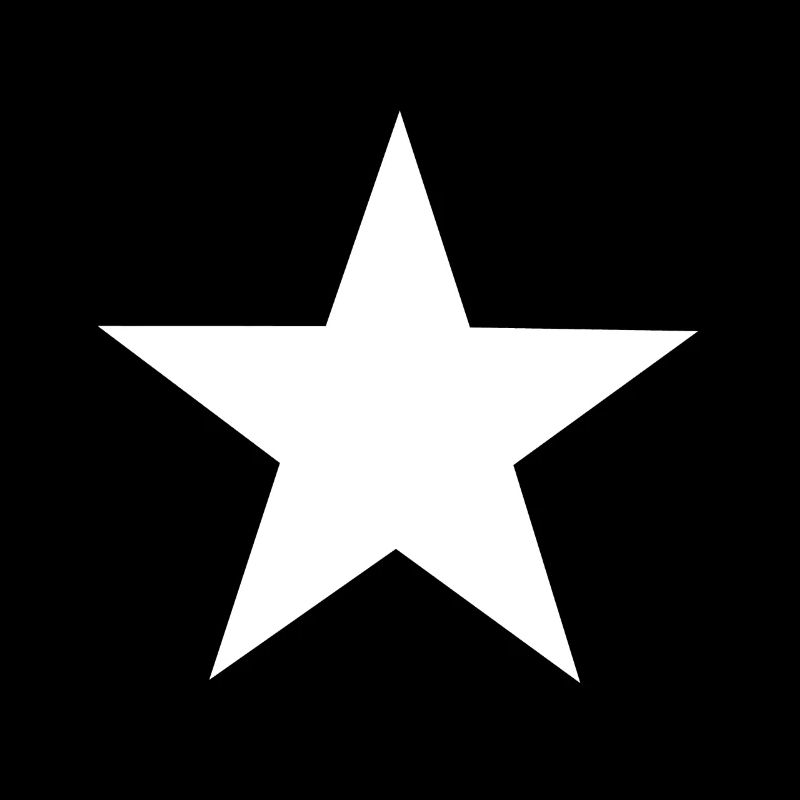 Weißes symbolisches Mode Trend Stern Geschenk