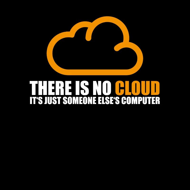 lustige Geek Shirt Computer Cloud Nerd Internet