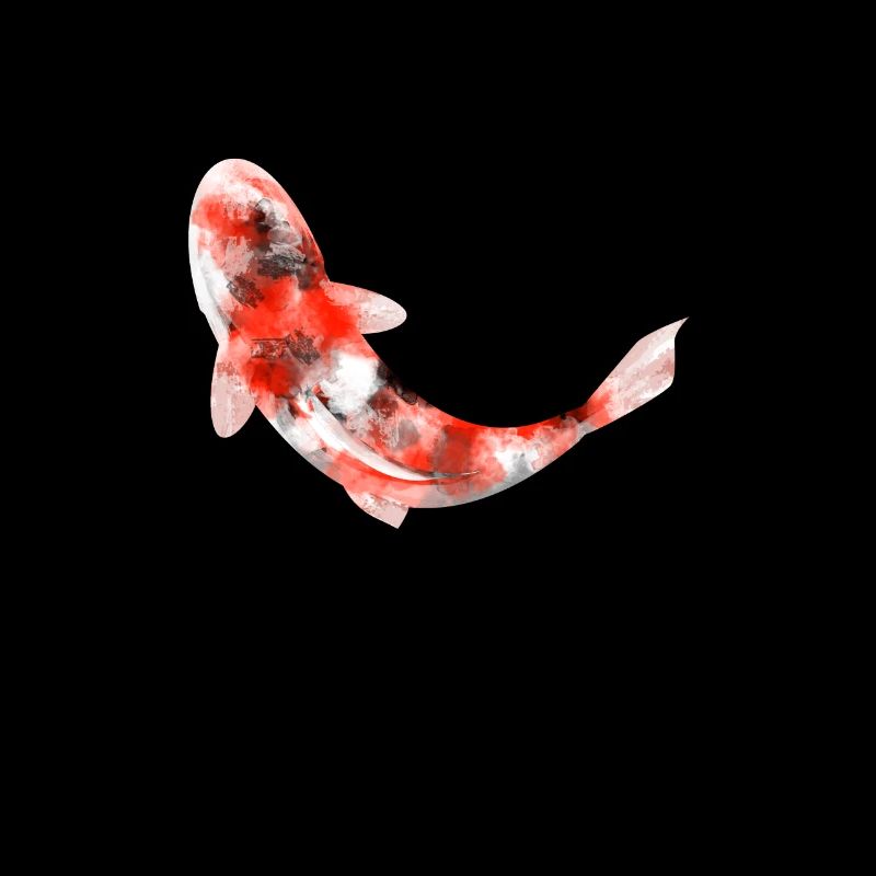 Koi carp watercolor