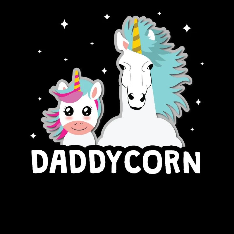 Einhorn Daddycorn Vater Geschenkidee