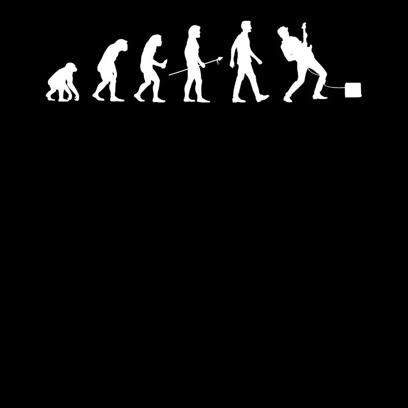 E Gitarrist Evolution Man Gitarrist Geschenk