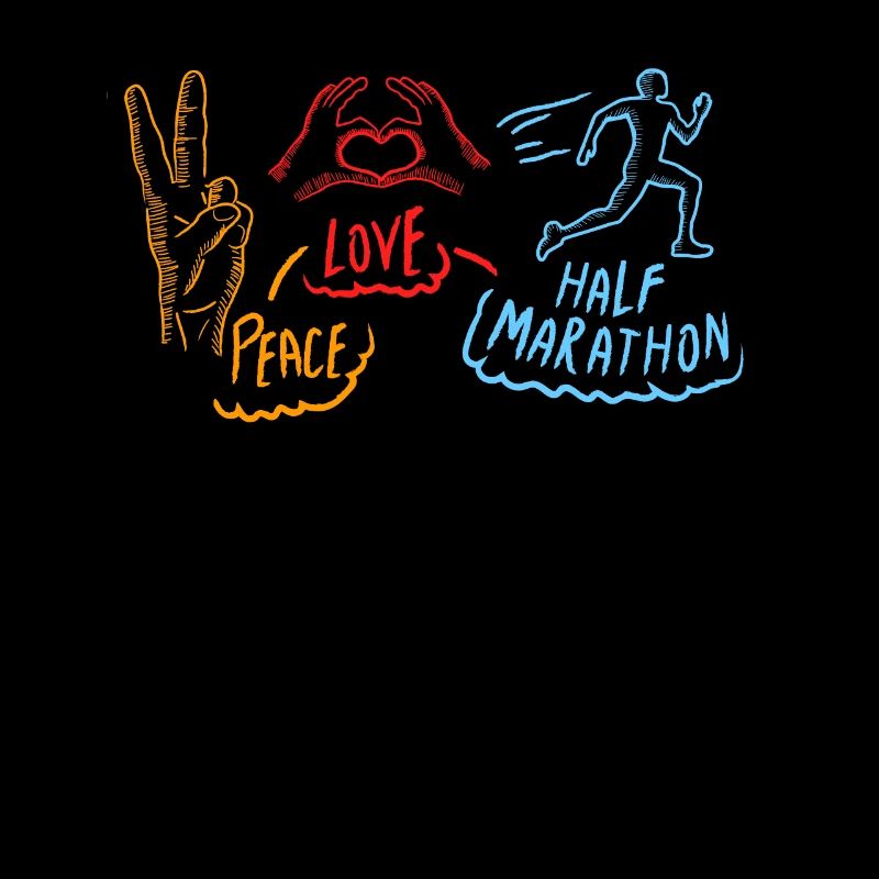 Peace Love Half Marathon Marathoner Gift Idea