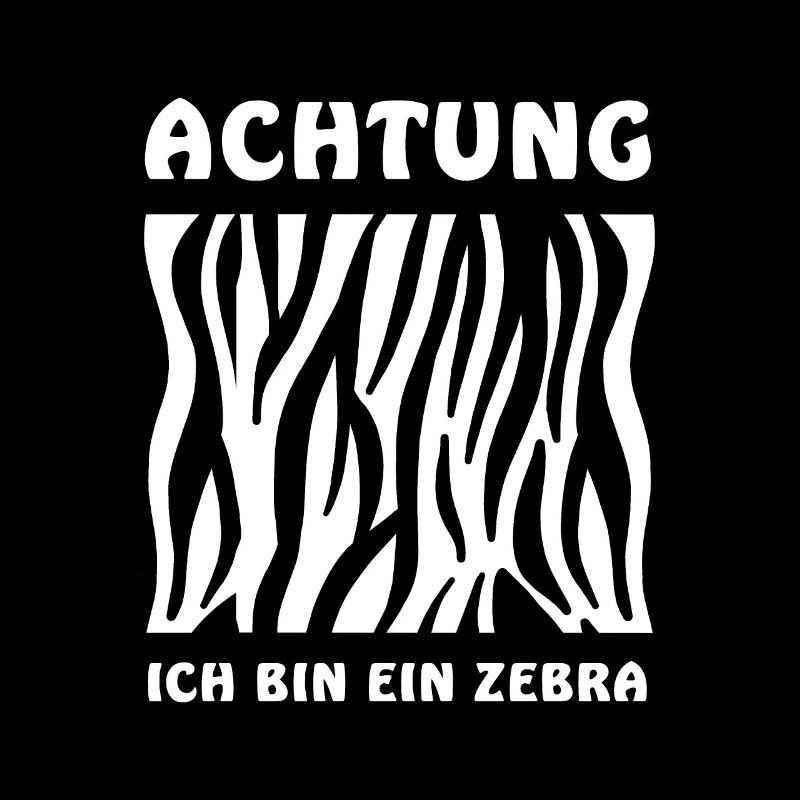 Achtung ich bin ein Zebra Kostüm