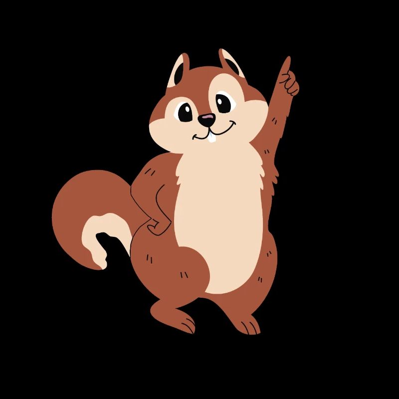 Lustiges Eichhörnchen meldet sich