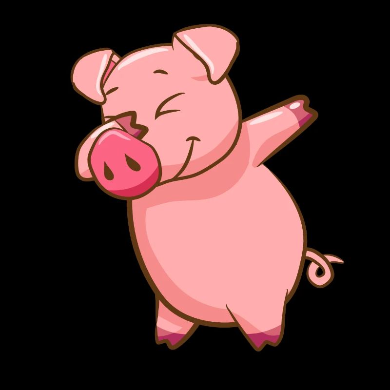 Dabbing Pig Dabbendes Schweinchen Dab danse