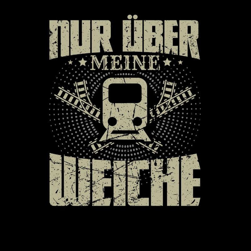 Nur über meine Weiche Lokführer Eisenbahn Geschenk