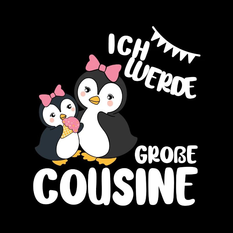Große Cousine Pinguin Ich werde große Cousine