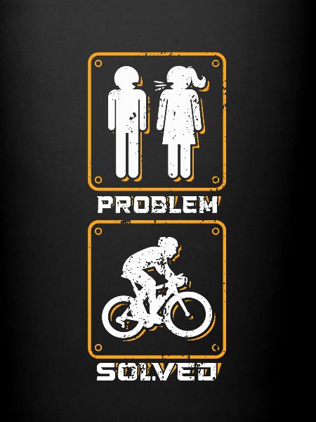 Lustiger Radfahrer