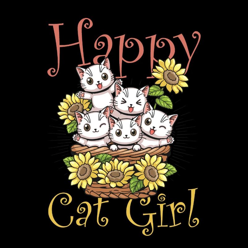 Happy Cat Mädchen Kätzchen