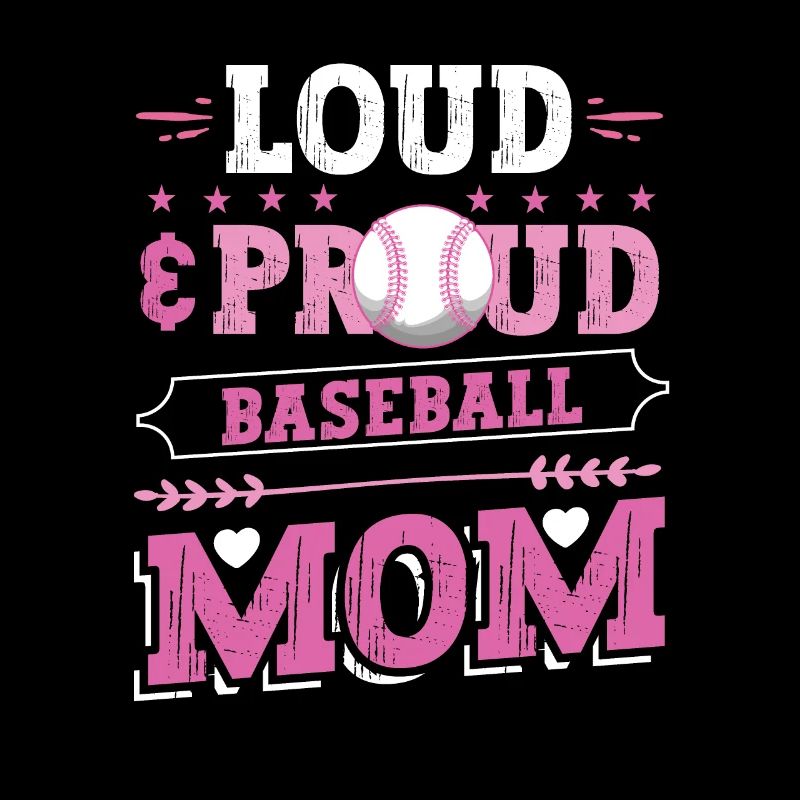 Laut und stolze Baseball-Mutter