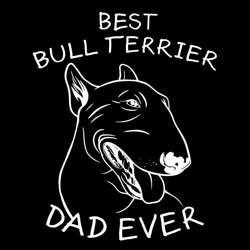 Bull Terrier Dad Hund Spruch Bullterrier Geschenk