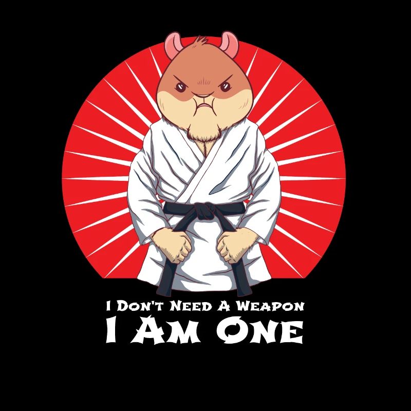 Judo hamster doesn't need a gun I'm a