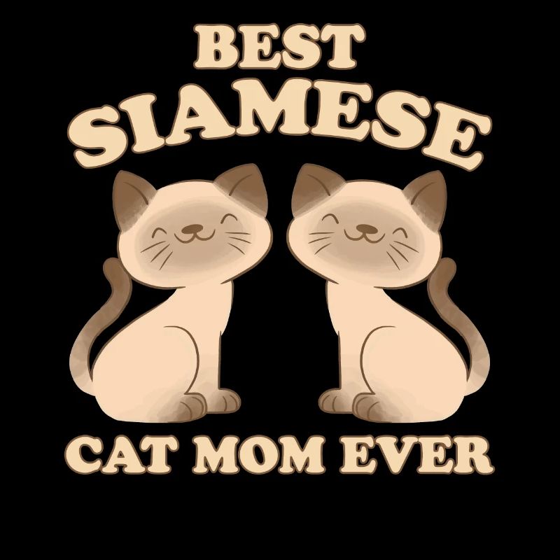 Siamese Spruch Katze Mama Lustige Siamese Geschenk