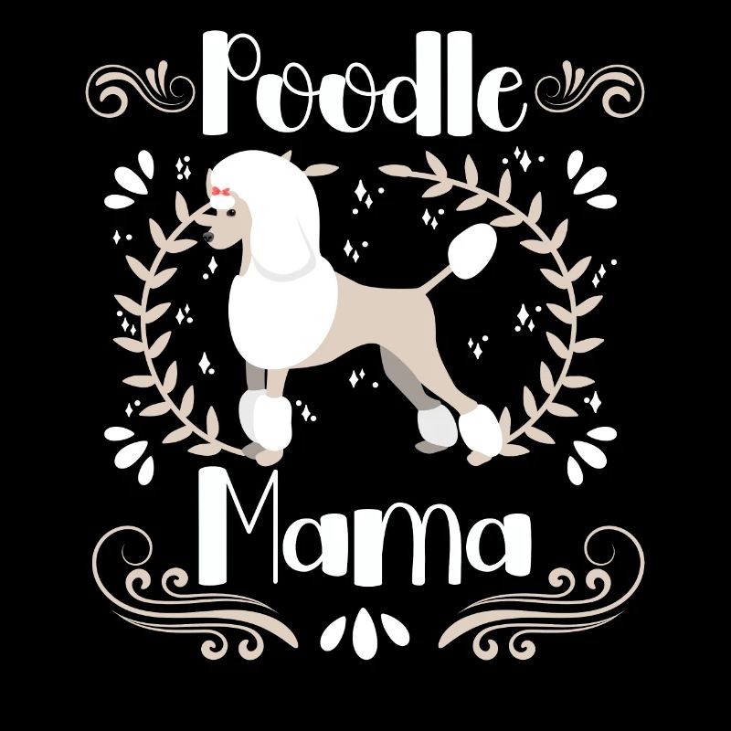 Caniche Mama Chien mignon Caniche standard