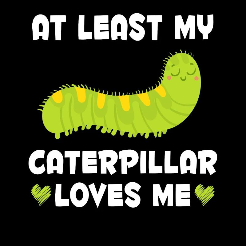 Caterpillar m’aime drôle collectionneur d’insectes