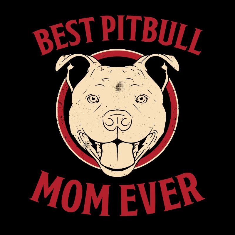 Pitbull Disant Maman Chiens Mère Pitbull Cadeau