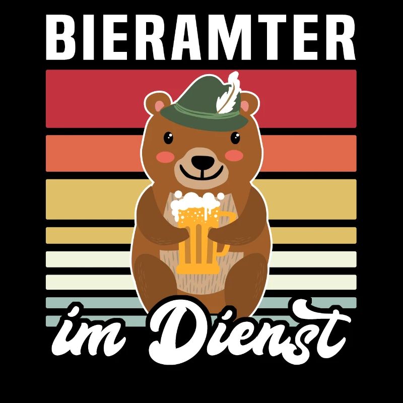 Beamter Bär Bier Biersprüche Biertrinker