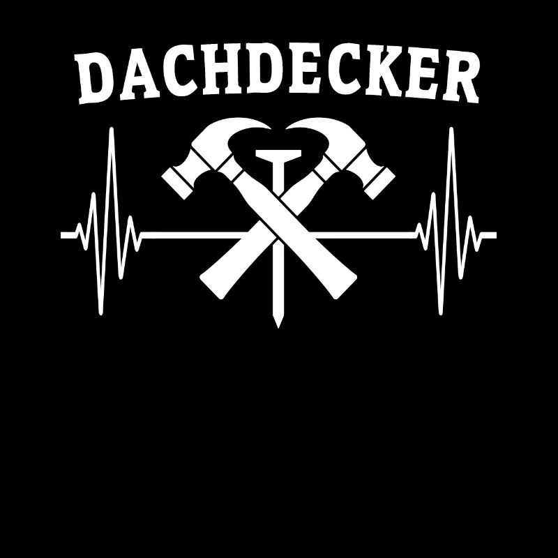 Dachdecker EKG Dachdecken Herzlinie