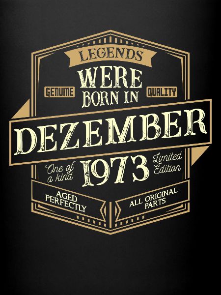 Décembre 1973 Anniversaire Homme